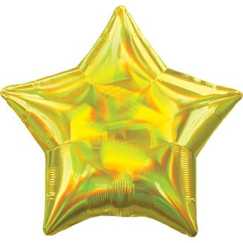 Imagen de Globo Estrella Dorada Iridiscente (48cm)