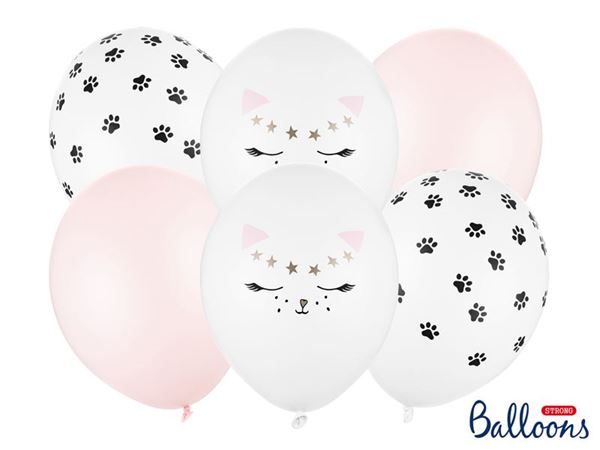 Imagens de Globos Gatitos Látex (6 unidades)