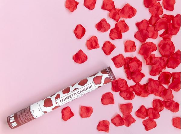 Imagens de Cañón de Confeti con Pétalos de Rosa 40 cm
