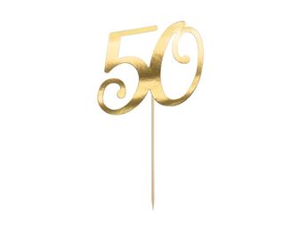 Paquete de 50 servilletas blancas para cumpleaños número 50, papel de  aluminio dorado 50 y fabulosos suministros para fiestas (5 x 5 pulgadas)