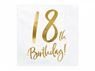 Picture of Servilletas 18 Cumpleaños Dorados (20 uds)