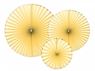 Imagen de Rosetones Amarillo Pastel Borde Dorado (3 unidades)