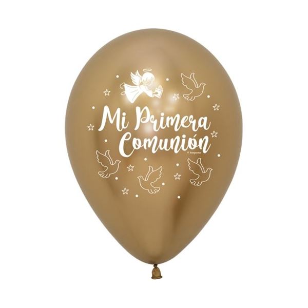 Imagens de Globos Réflex Dorados Mi Primera Comunión Palomas (12)