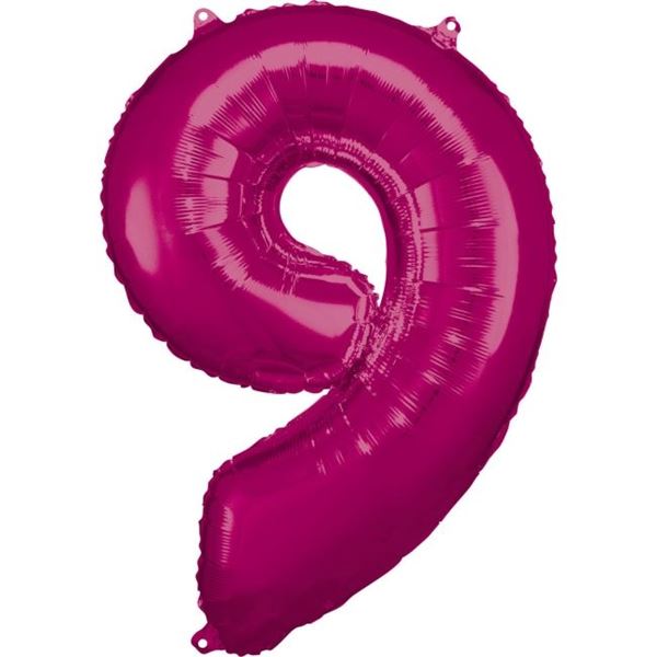 Picture of Globo Número 9 Rosa Gigante (86cm)