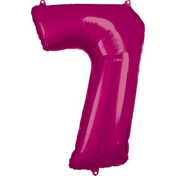 Picture of Globo Número 7 Rosa Gigante (86cm)