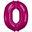 Picture of Globo Número 0 Rosa Gigante (86cm)