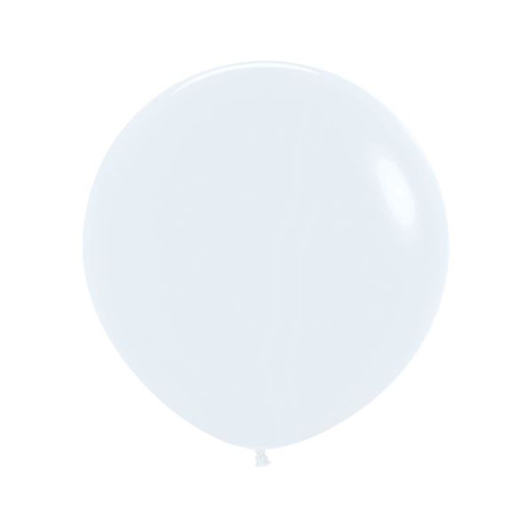Imagen de Globos Blancos Fashion Sólido 60cm Sempertex R24-005 (10)