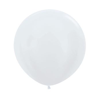 Imagen de Globos Blanco Satín 60cm Sempertex R24-405 (10)