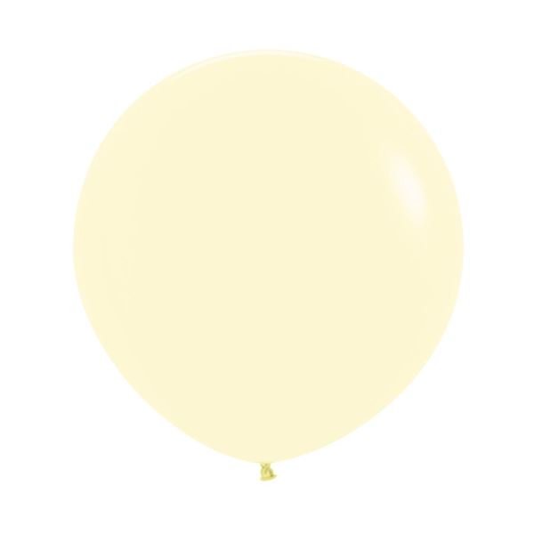 Imagens de Globos Amarillo Pastel 60cm Sempertex R24-620 (10)