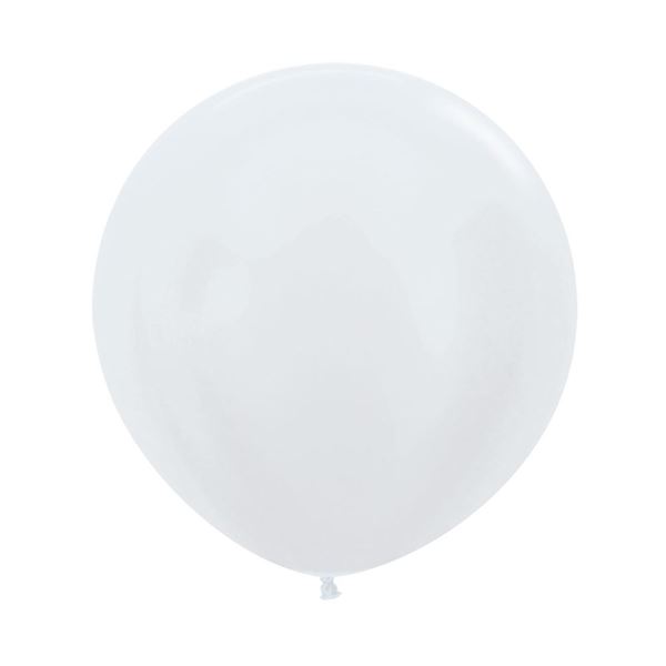 Imagen de Globos Blanco Satín 92cm Sempertex R36-405 (10)
