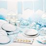 Imagen de Platos hondos puntos Azules Dulce cartón 24cm (8)