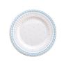 Imagens de Platos Puntos Azules Dulce cartón 21cm (8 unidades)