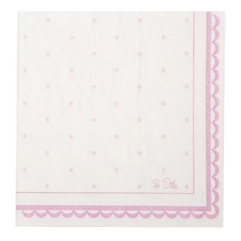 Picture of Servilletas Puntos Rosa Dulce papel 33cm (16 unidades)
