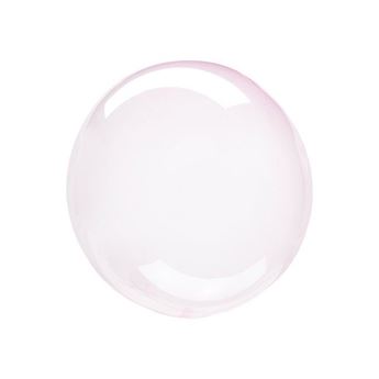 Imagen de Globo Burbuja Transparente Rosa Claro plástico (25cm)
