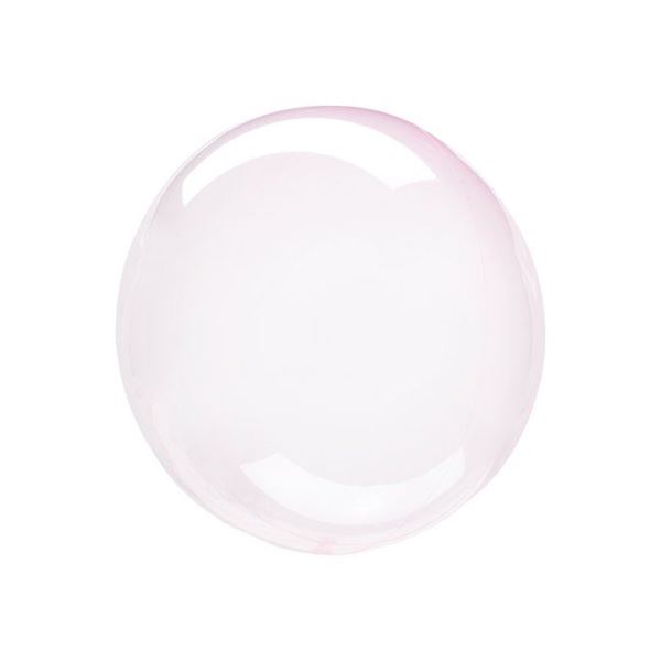 Imagen de Globo Burbuja Transparente Rosa Claro plástico (25cm)