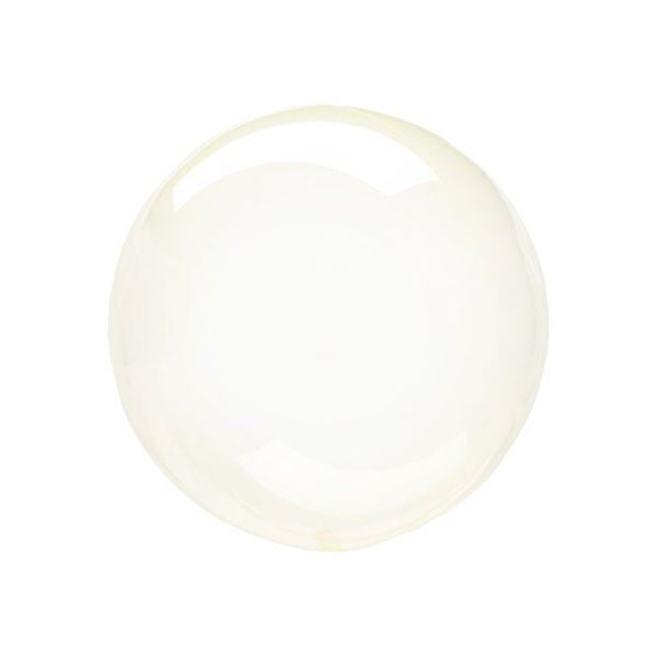 Imagen de Globo Burbuja Transparente Amarillo plástico (25cm)