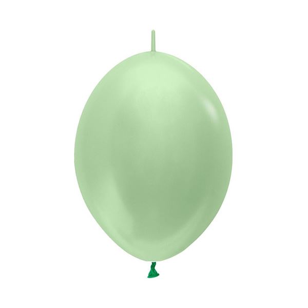 Imagen de Globos Verdes Satín 15cm Cadena Sempertex LOL6-430 (50)