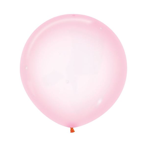 Imagen de Globos Rosa Pastel Cristal 60cm Sempertex R24-309 (10)