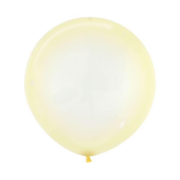 Imagen de Globos Amarillo Pastel Cristal 60cm Sempertex R24-321 (10)