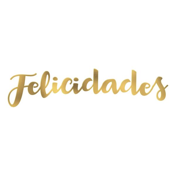 Imagens de Guirnalda letras metalizadas FELICIDADES colores surtidos