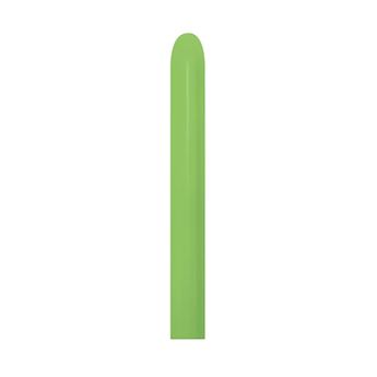 Imagen de Globos Moldeables 260 Verde Lima Fashion Sólido 5cm X 150cm Sempertex 260-031 (50)