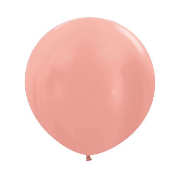 Imagen de Globos Rosa Dorado Metal 92cm R36-568 (10)