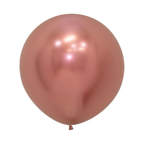 Imagens de Globos Réflex Rosa dorado 60cm Sempertex R24-968 (10)