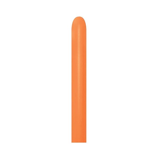Imagen de Globos Moldeables 260 Naranja Neón 5cm X 150cm Sempertex 260-261 (50)