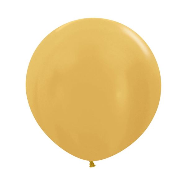 Imagen de Globos Dorados Metal 60cm Sempertex R24-570  (10)