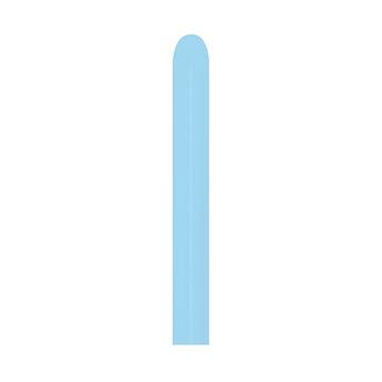 Imagen de Globos Moldeables 260 Azul Pastel 5cm X 150cm Sempertex 260-640 (50)