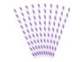Imagens de Pajitas con Rayas Lilas (10 uds.)