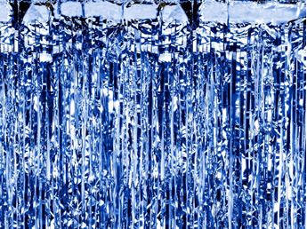 Imagen de Cortina Azul Brillante (90cm x 2,5m)