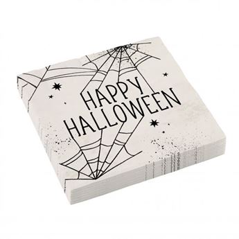 Imagens de Servilletas Telarañas Halloween Blancas papel (16)