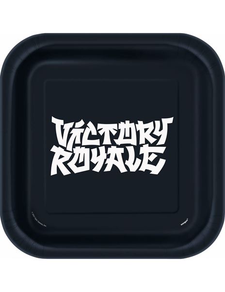 Imagens de Platos Fortnite Victory Royale cartón 23cm (8 unidades)