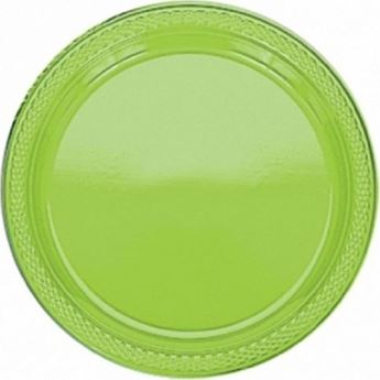 Imagens de Platos Verde Claro plástico 23cm (20 uds.)
