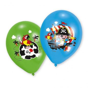 Imagens de Globos Piratas de Colores (6 uds.)