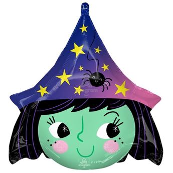 Imagen de Globo Bruja Halloween (48cm)