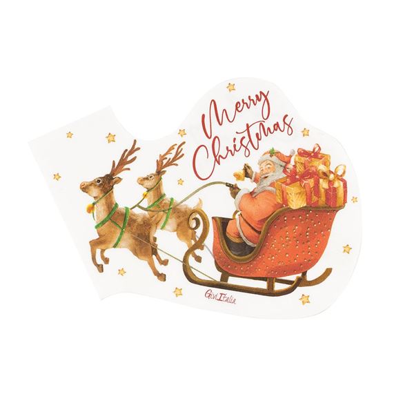 Picture of Servilletas Santa Claus Feliz Navidad papel 33cm (16 unidades)