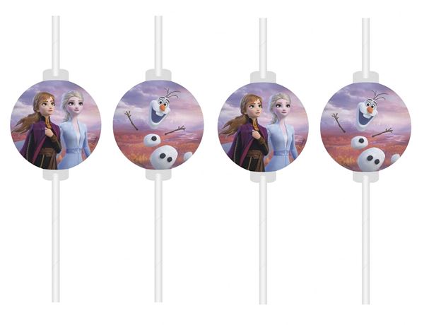 Picture of Pajitas de Frozen II papel (4 unidades)