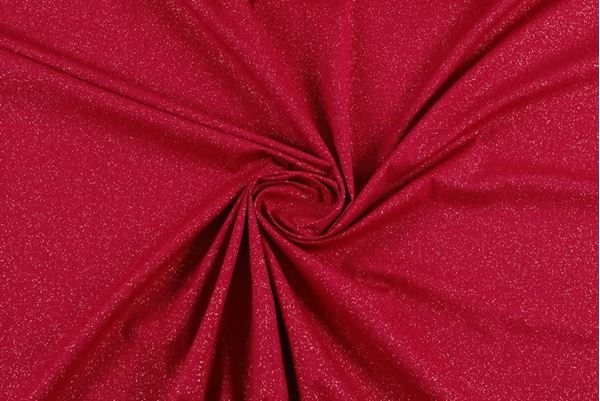 Imagen de Mantel Rojo glitter TNT (240 x 140 cm)