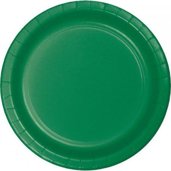 Imagens de Platos Verdes Celebrations cartón 23cm (8 uds.)