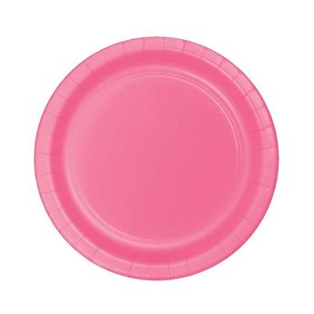 Picture of Platos Rosa Celebrations cartón 18cm (8 unidades)