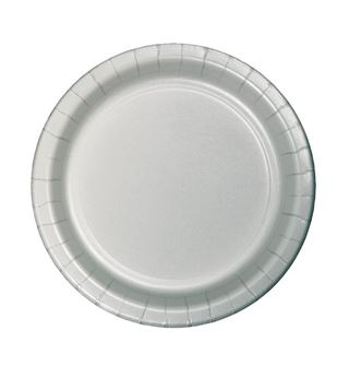 Imagen de Platos Plateados Celebrations cartón 18cm (8 uds.)