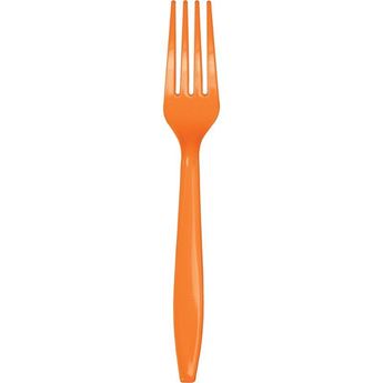 Picture of Tenedores Naranja Premium Reutilizables (24 uds.)