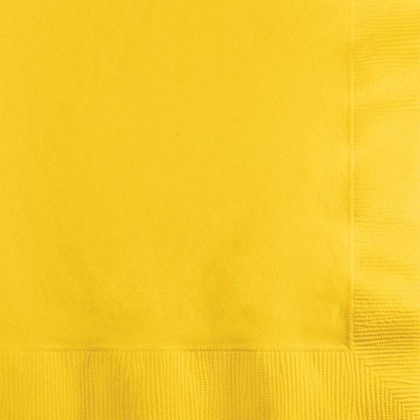 Imagens de Servilletas Amarillas papel 33cm (20 unidades)