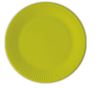 Imagen de Platos Verdes cartón 23cm FSC (8 unidades)