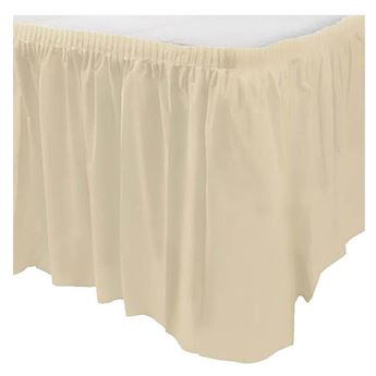 Imagen de Falda de Mesa Marfil Beige plástico (4,2m x 74cm)