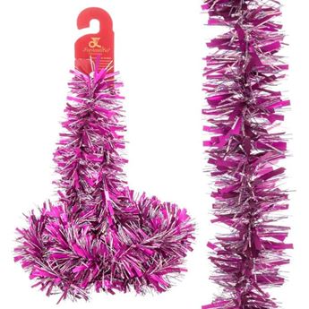 Picture of Espumillón Color Fucsia Plateado 180x7cm