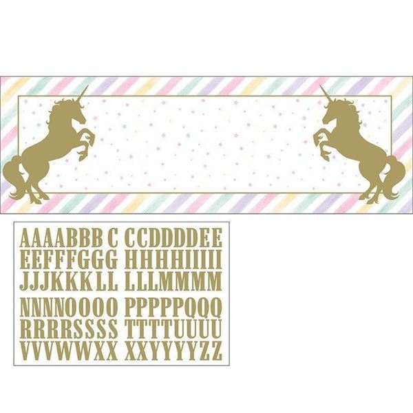 Pancarta Unicornio Dulce Personalizable (152cm)✔️ por sólo 5,36 €. Envío en  24h. Tienda Online. . ✓. Artículos de  decoración para Fiestas.