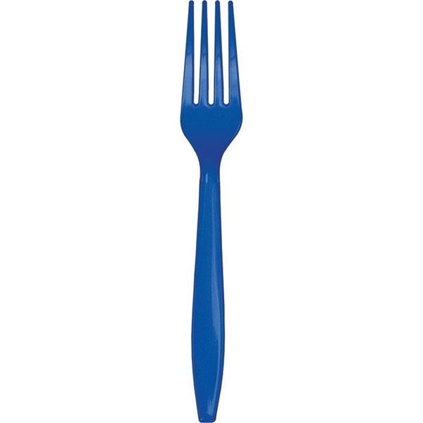 Picture of Tenedores Azul Cobalto Premium Reutilizables (24 uds.)